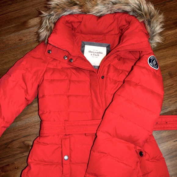 red abercrombie jacket